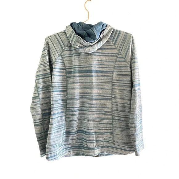 Kuhl Women's Blue Striped Long Sleeve Full Zipped Hoodie Size Small - Picture 3 of 4